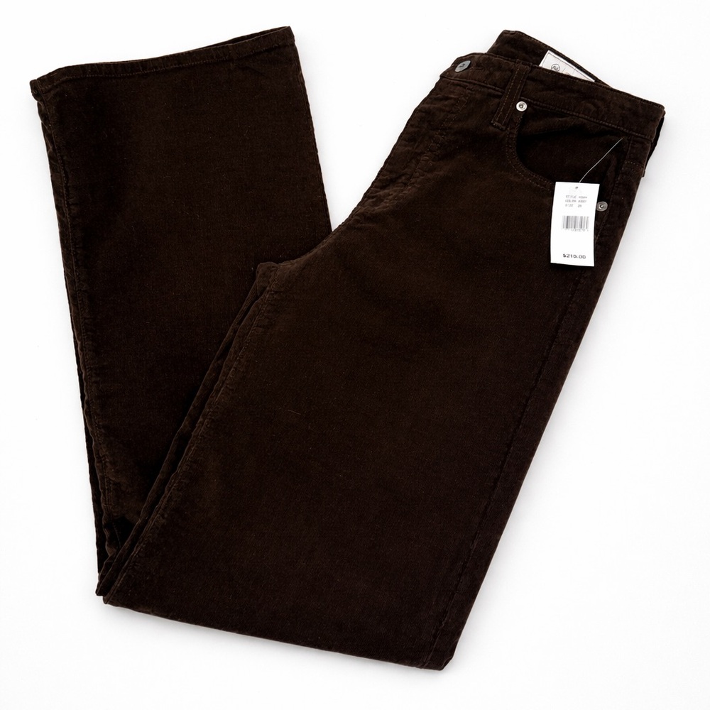 AG Adriano Goldschmied Kora High Rise, Wide Leg Corduroy Women Pants - Picture 5 of 9